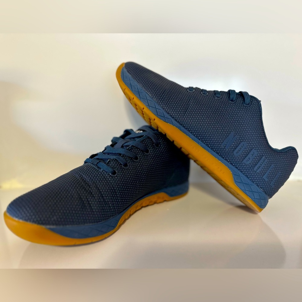 Nobull Navy gum trainer shoes size 10